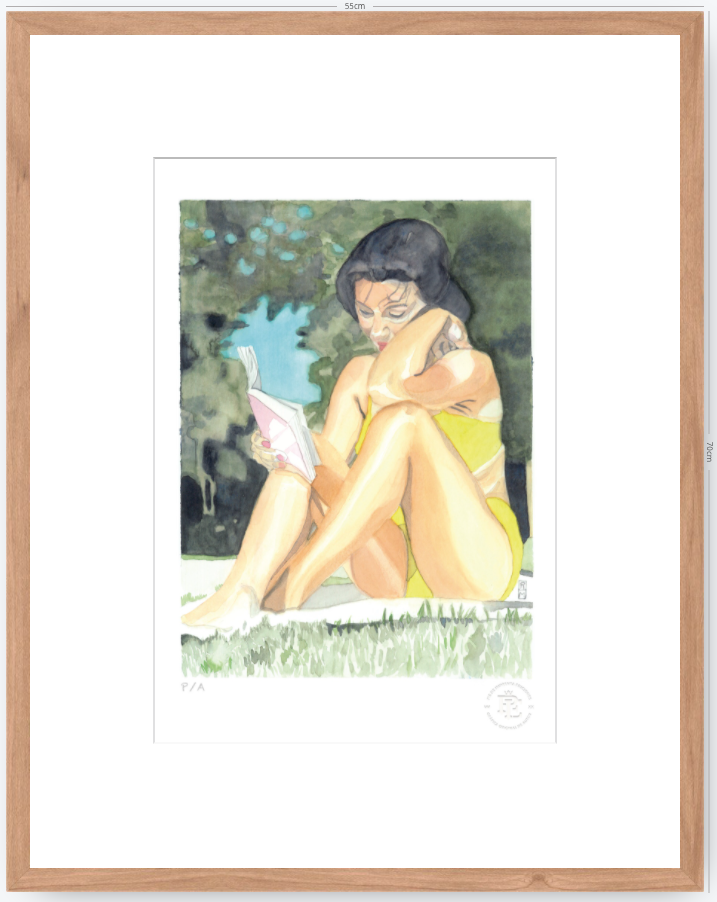 Yin 3 / Mujer Leyendo - 33 x 48 cm