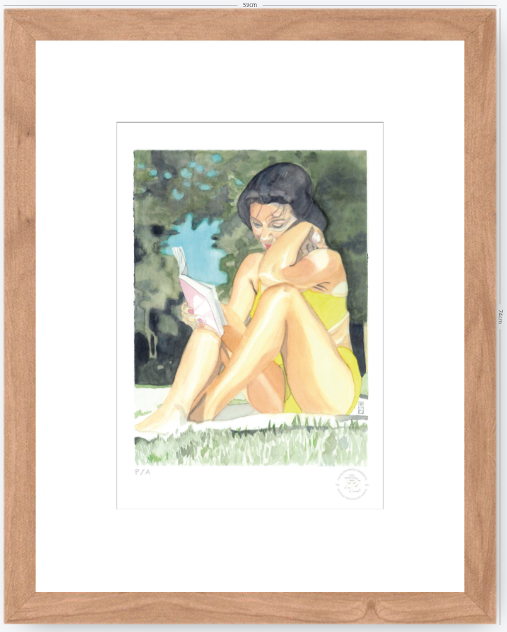 Yin 3 / Mujer Leyendo - 33 x 48 cm