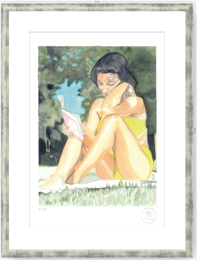 Yin 3 / Mujer Leyendo - 33 x 48 cm