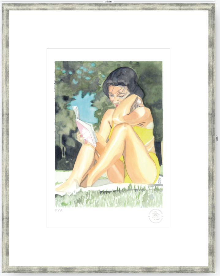 Yin 3 / Mujer Leyendo - 33 x 48 cm