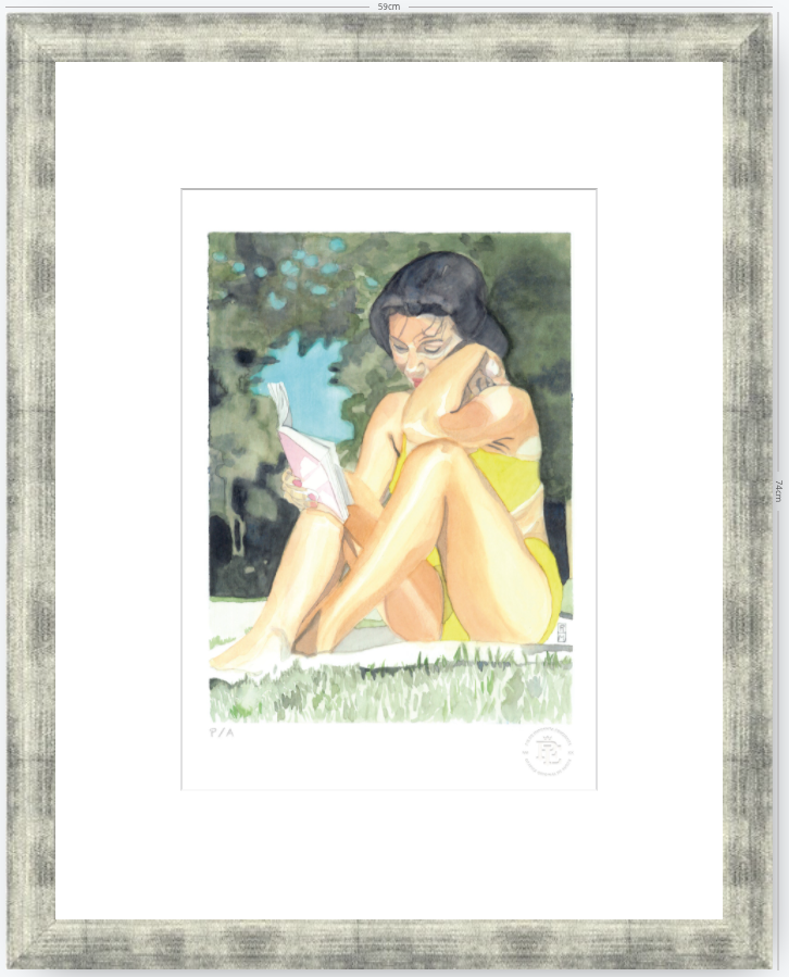 Yin 3 / Mujer Leyendo - 33 x 48 cm