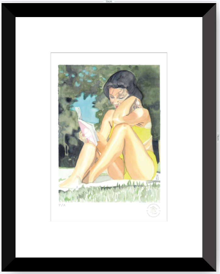 Yin 3 / Mujer Leyendo - 33 x 48 cm