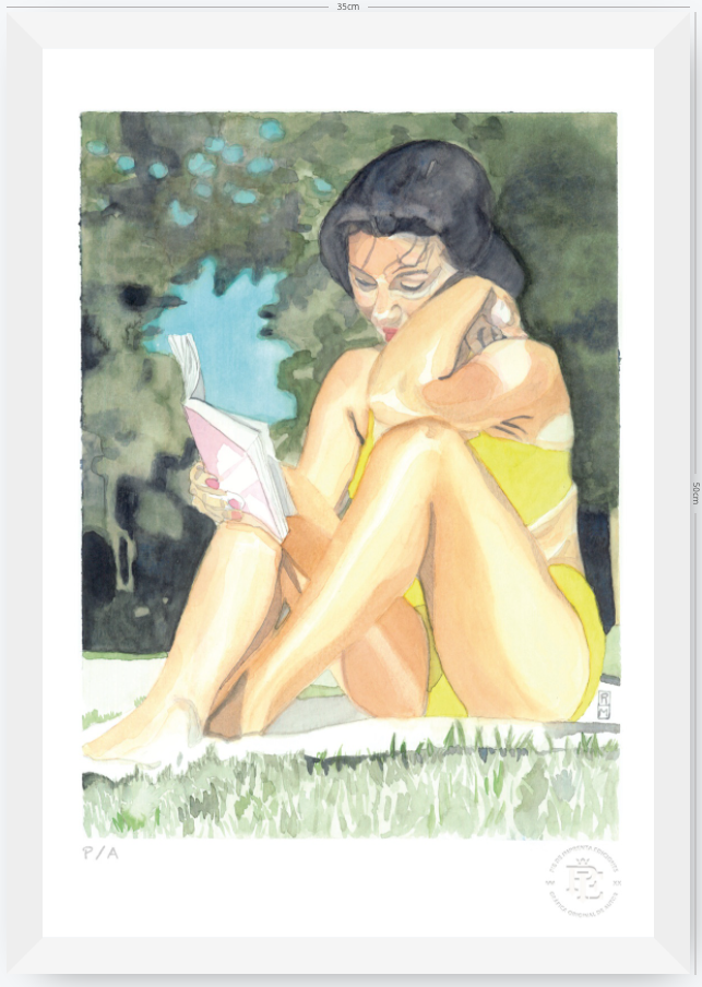 Yin 3 / Mujer Leyendo - 33 x 48 cm