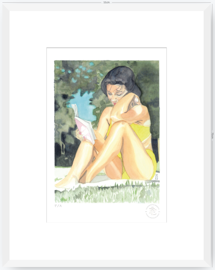 Yin 3 / Mujer Leyendo - 33 x 48 cm