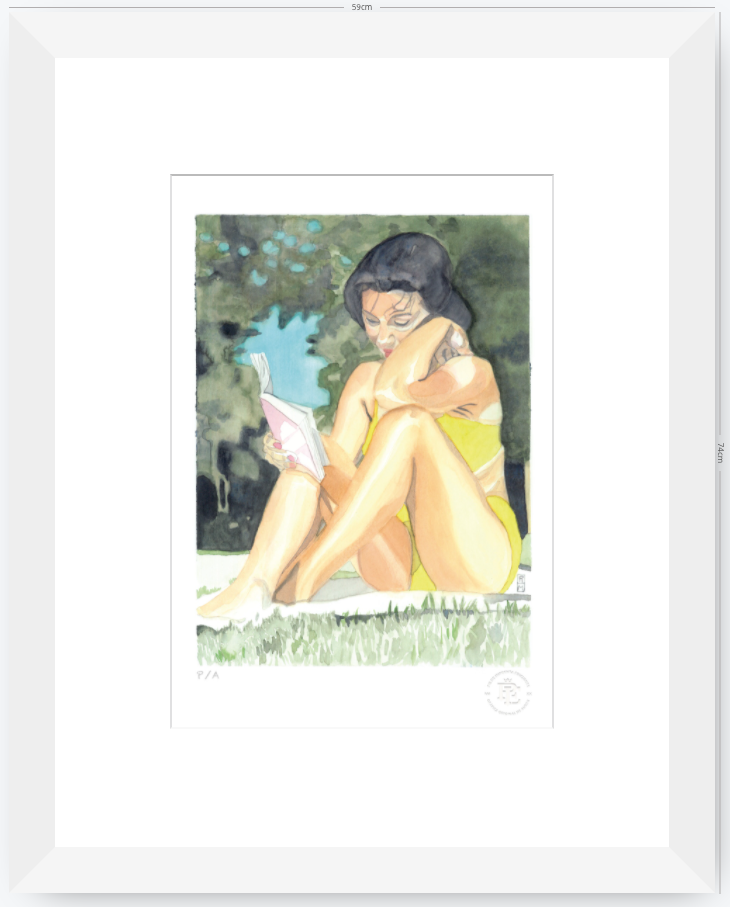 Yin 3 / Mujer Leyendo - 33 x 48 cm