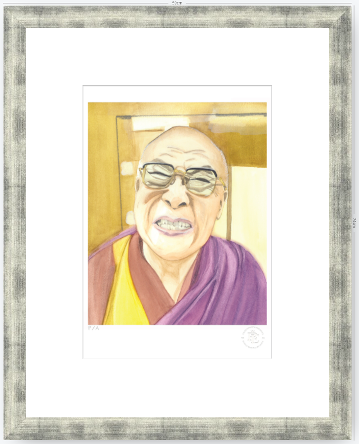 Dalai Lama - 33 x 48 cm