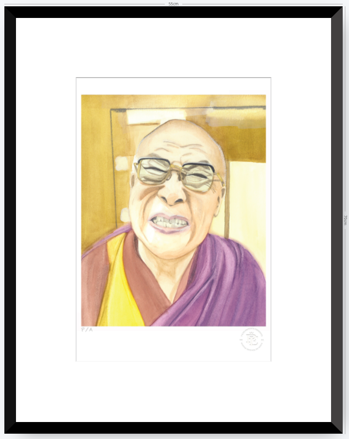Dalai Lama - 33 x 48 cm