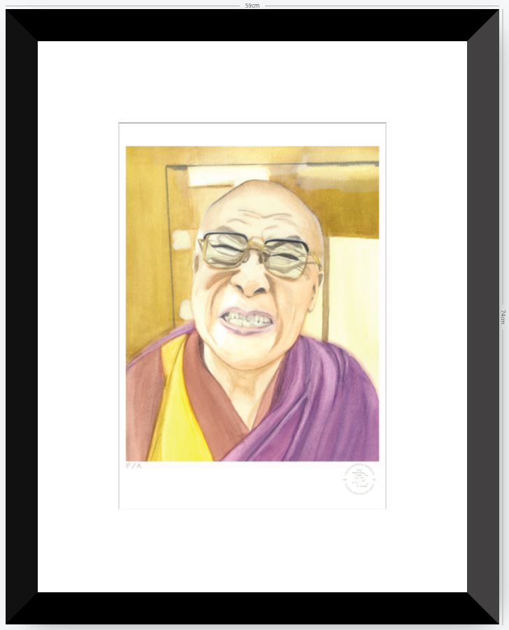 Dalai Lama - 33 x 48 cm
