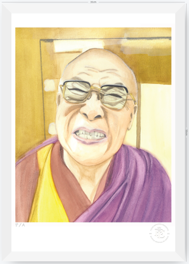 Dalai Lama - 33 x 48 cm