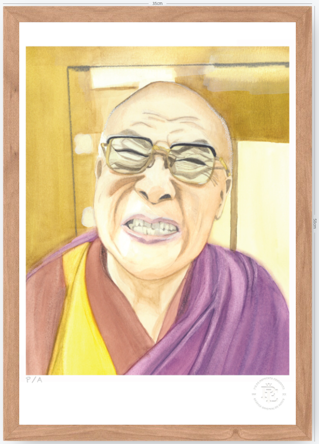 Dalai Lama - 33 x 48 cm