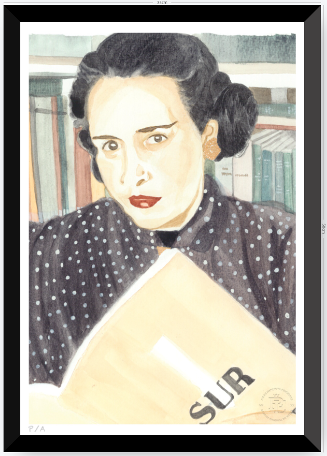 Victoria Ocampo - 33 x 48 cm