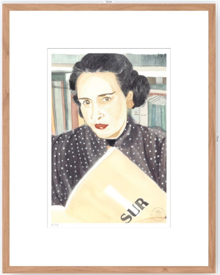 Victoria Ocampo - 33 x 48 cm