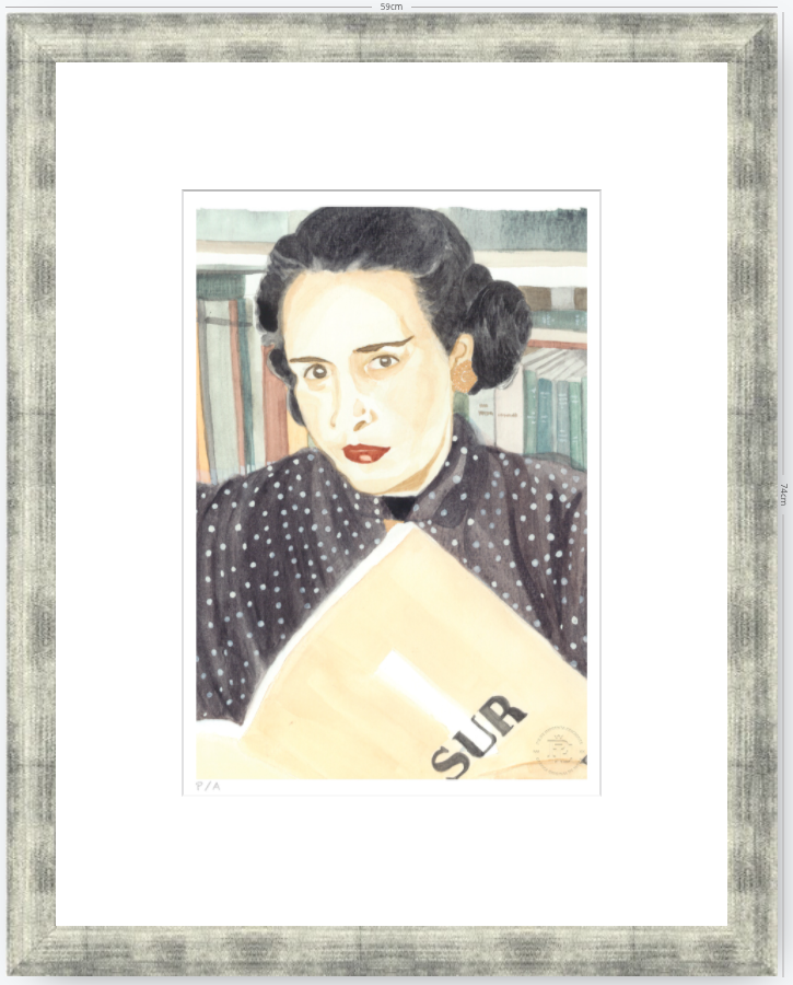Victoria Ocampo - 33 x 48 cm