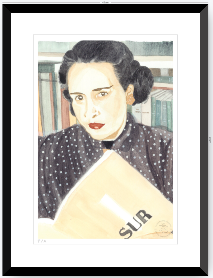 Victoria Ocampo - 33 x 48 cm