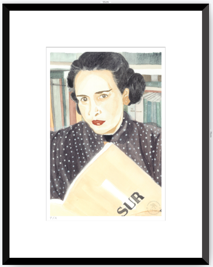 Victoria Ocampo - 33 x 48 cm