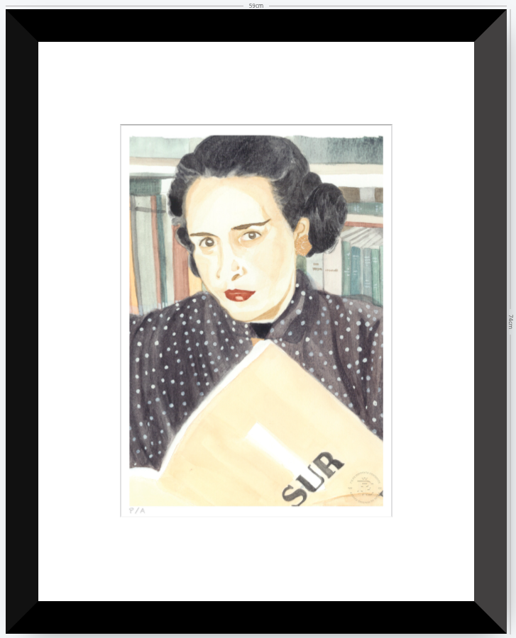Victoria Ocampo - 33 x 48 cm