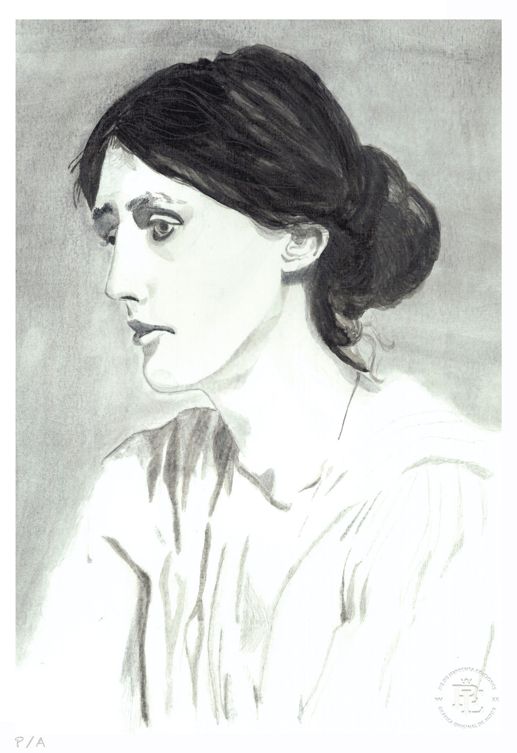Virginia Woolf - 33 x 48 cm