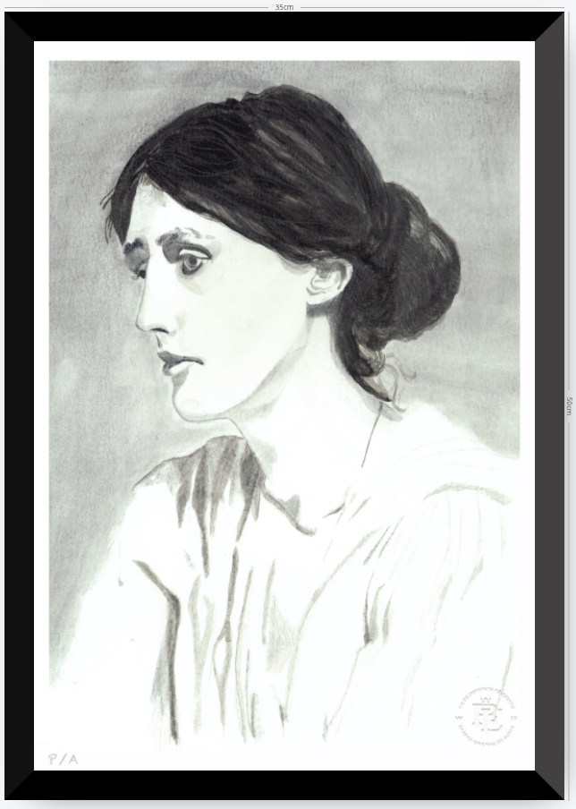 Virginia Woolf - 33 x 48 cm