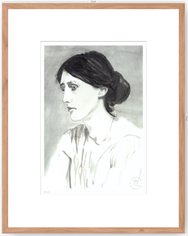 Virginia Woolf - 33 x 48 cm