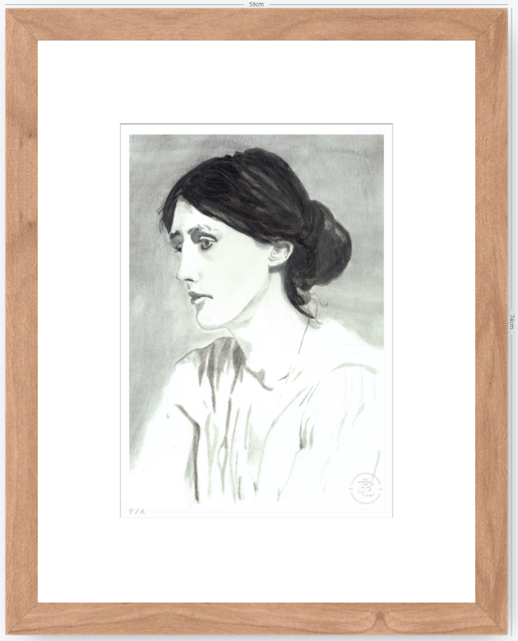 Virginia Woolf - 33 x 48 cm