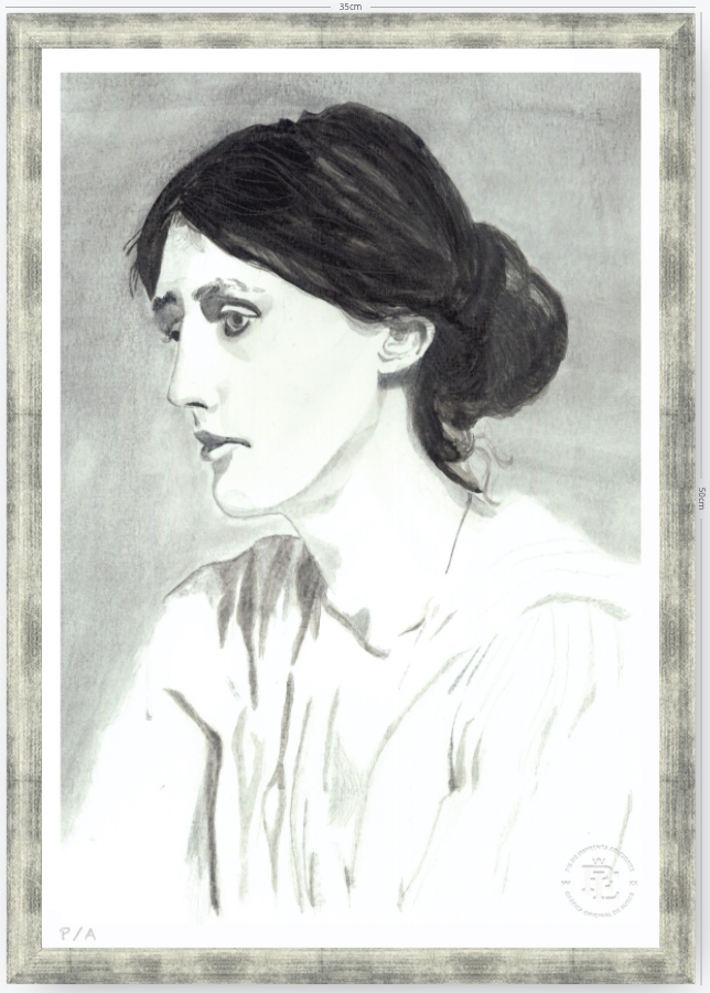 Virginia Woolf - 33 x 48 cm