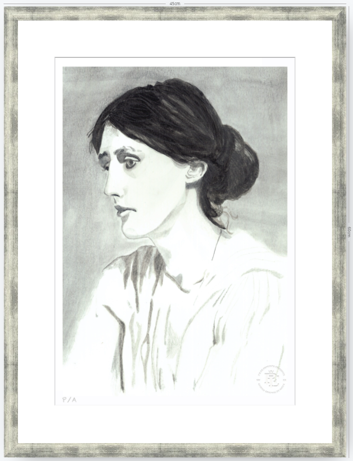 Virginia Woolf - 33 x 48 cm