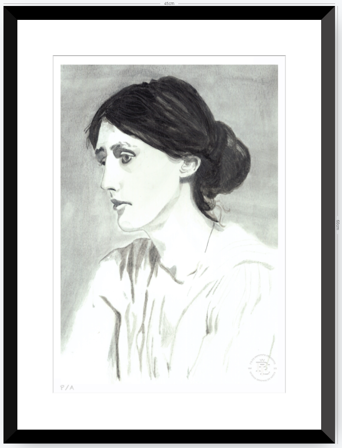Virginia Woolf - 33 x 48 cm