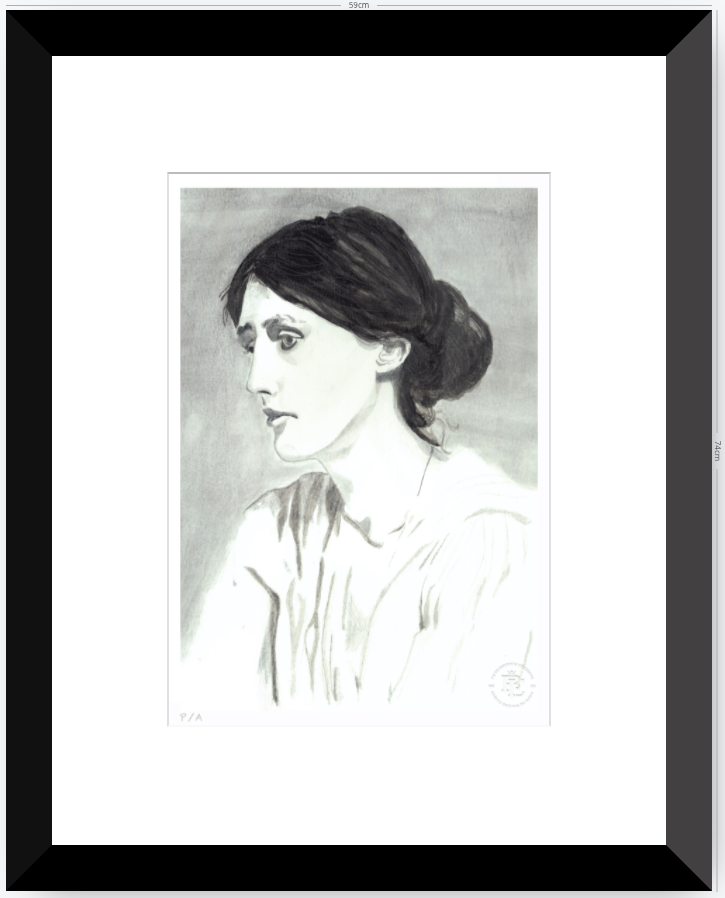 Virginia Woolf - 33 x 48 cm