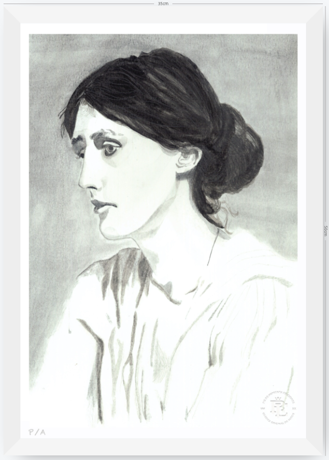 Virginia Woolf - 33 x 48 cm