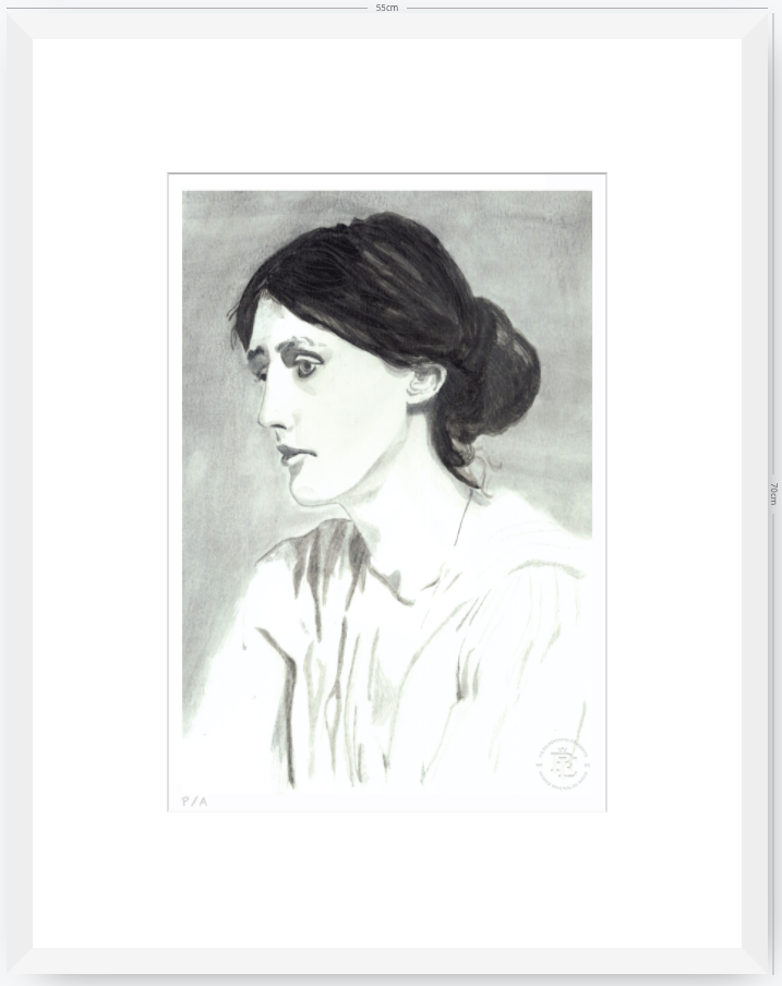 Virginia Woolf - 33 x 48 cm