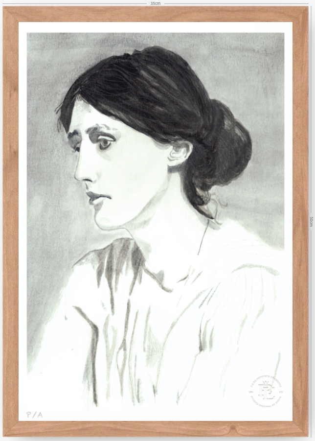 Virginia Woolf - 33 x 48 cm