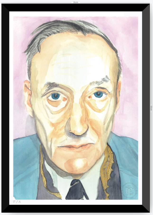 William Burroughs - 33 x 48 cm