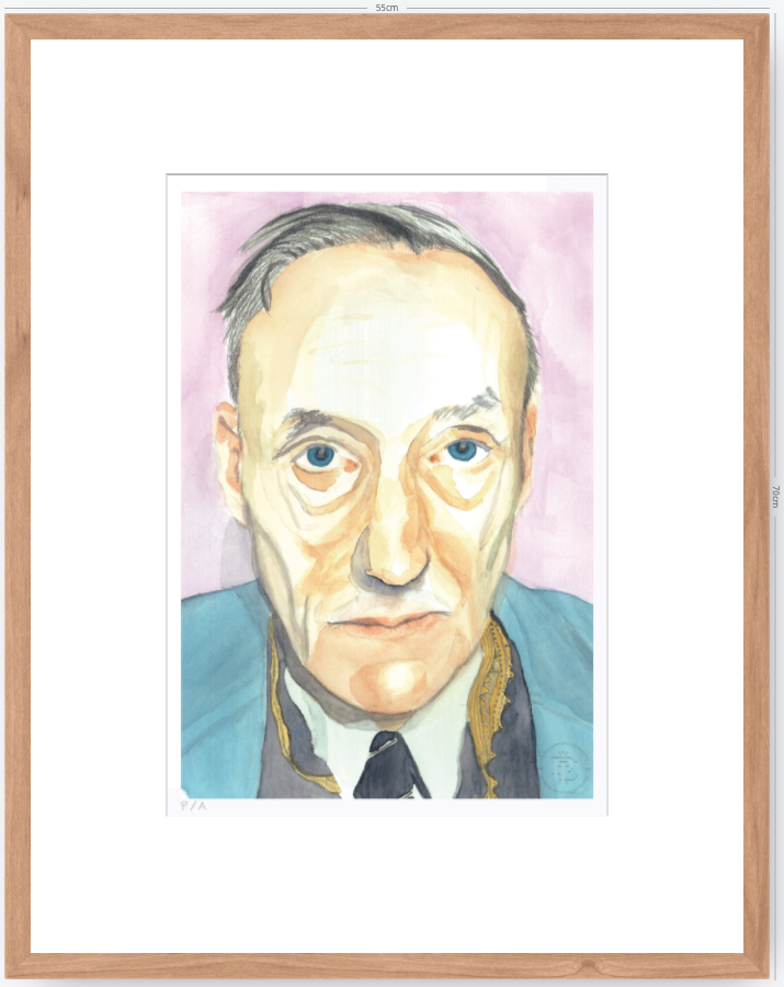 William Burroughs - 33 x 48 cm