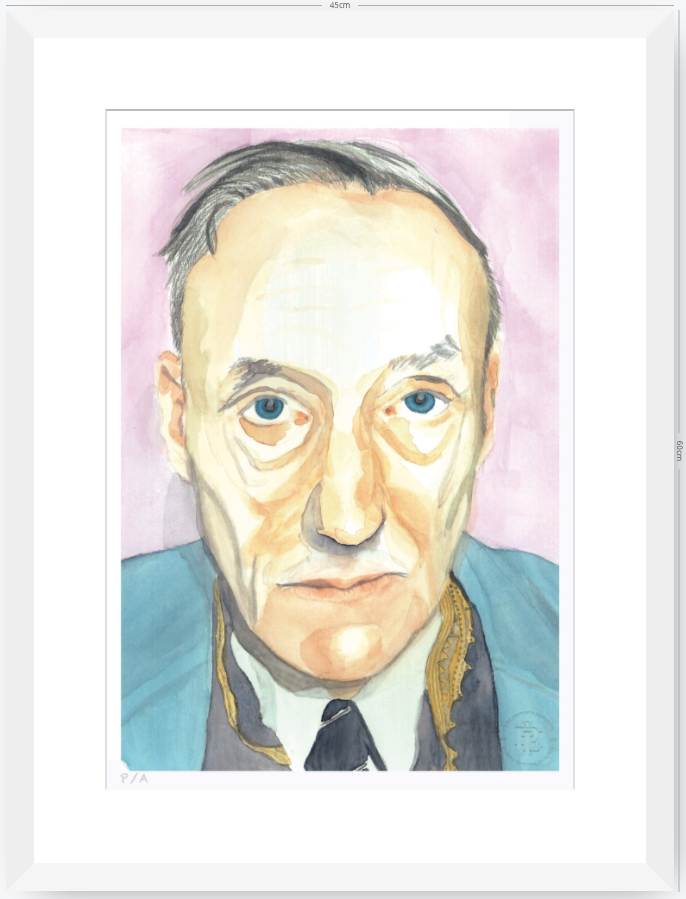 William Burroughs - 33 x 48 cm