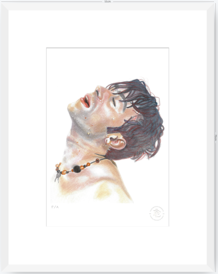 Damon In The Shower - 33 x 48 cm