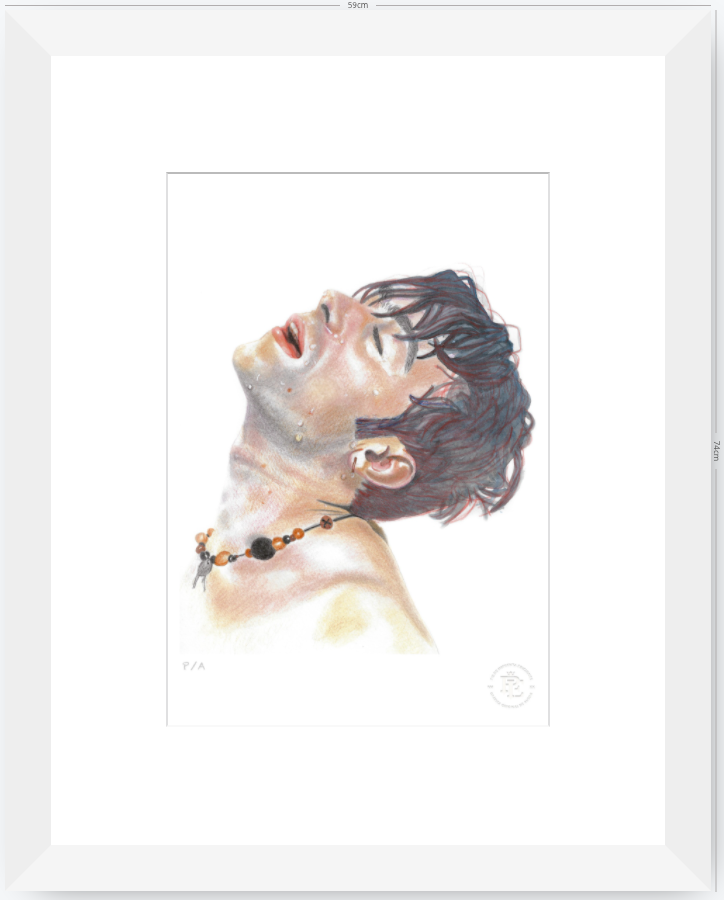 Damon In The Shower - 33 x 48 cm