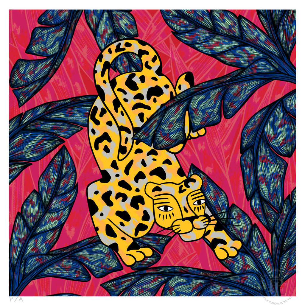 Leopardo I - 33 x 33 cm