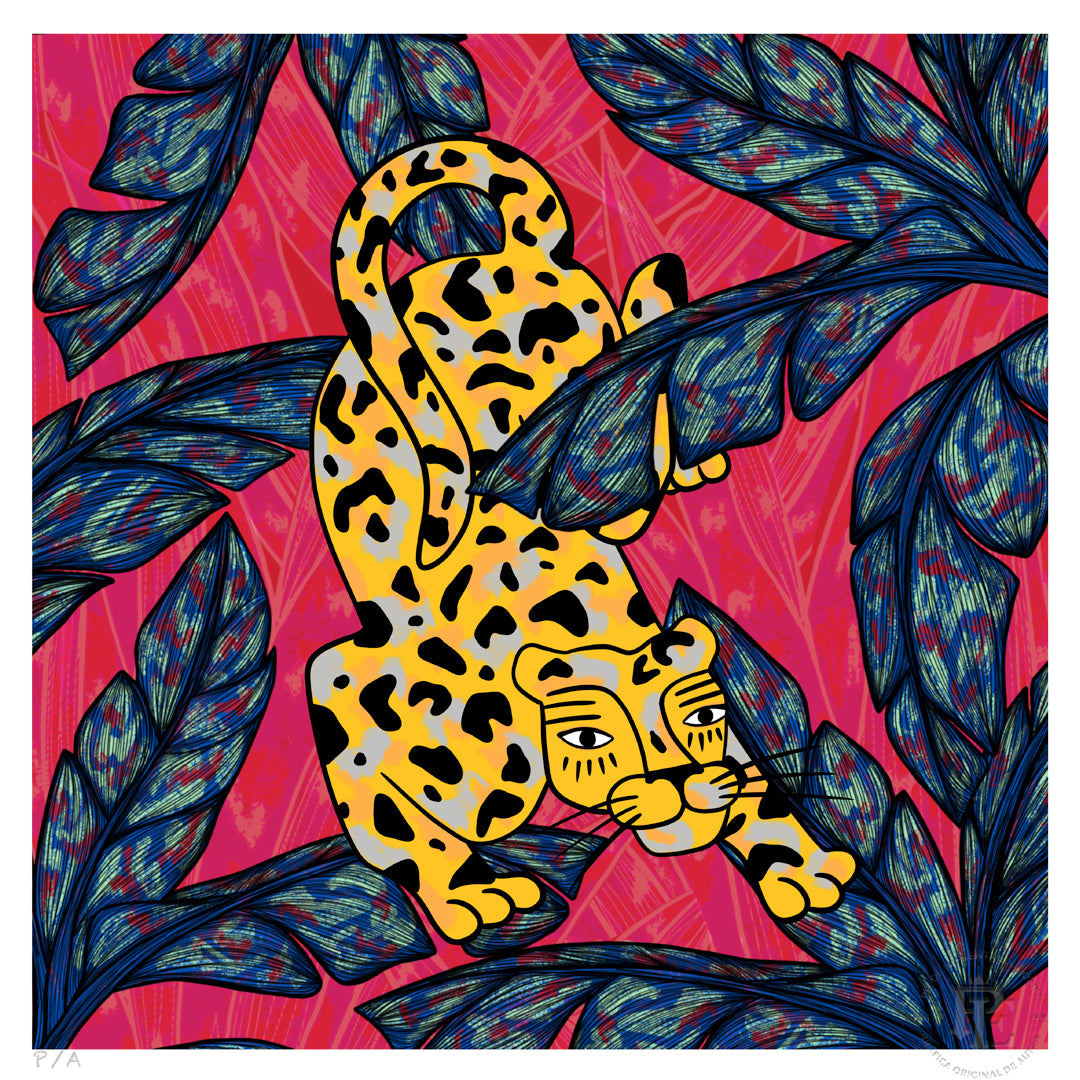 Leopardo I - 33 x 33 cm
