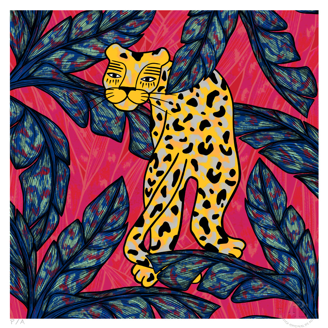 Leopardo II - 33 x 33 cm