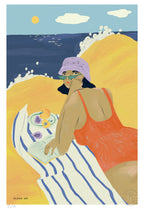 En la Playa - 33 x 48 cm