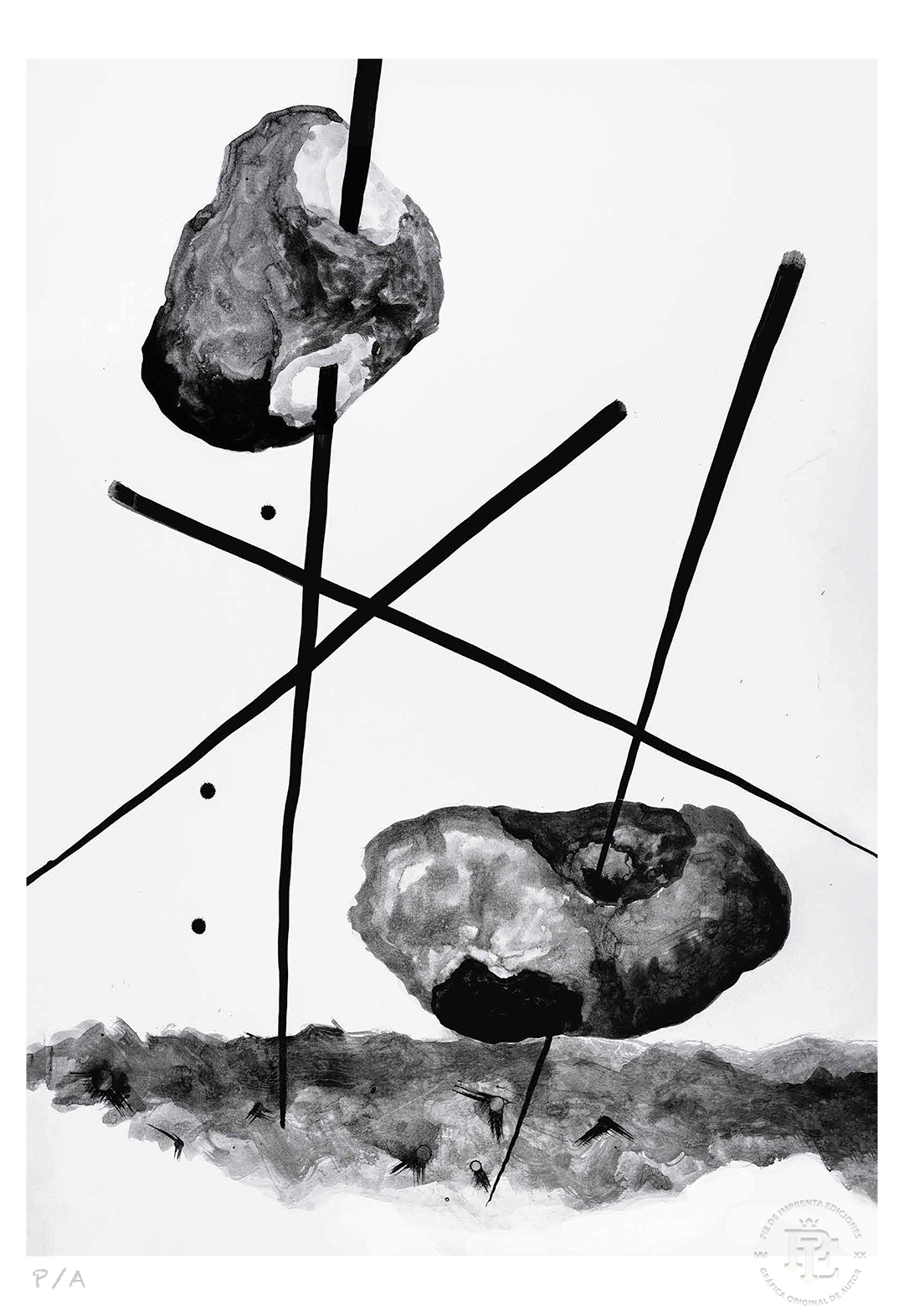 Cuando La Niña Enloqueció De Piedra - 33 x 48 cm