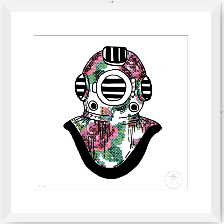Escafandra - 33 x 33 cm
