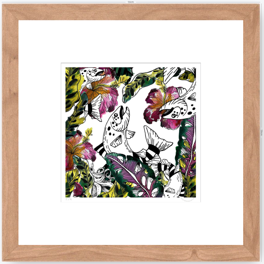 Los Peces - 33 x 33 cm