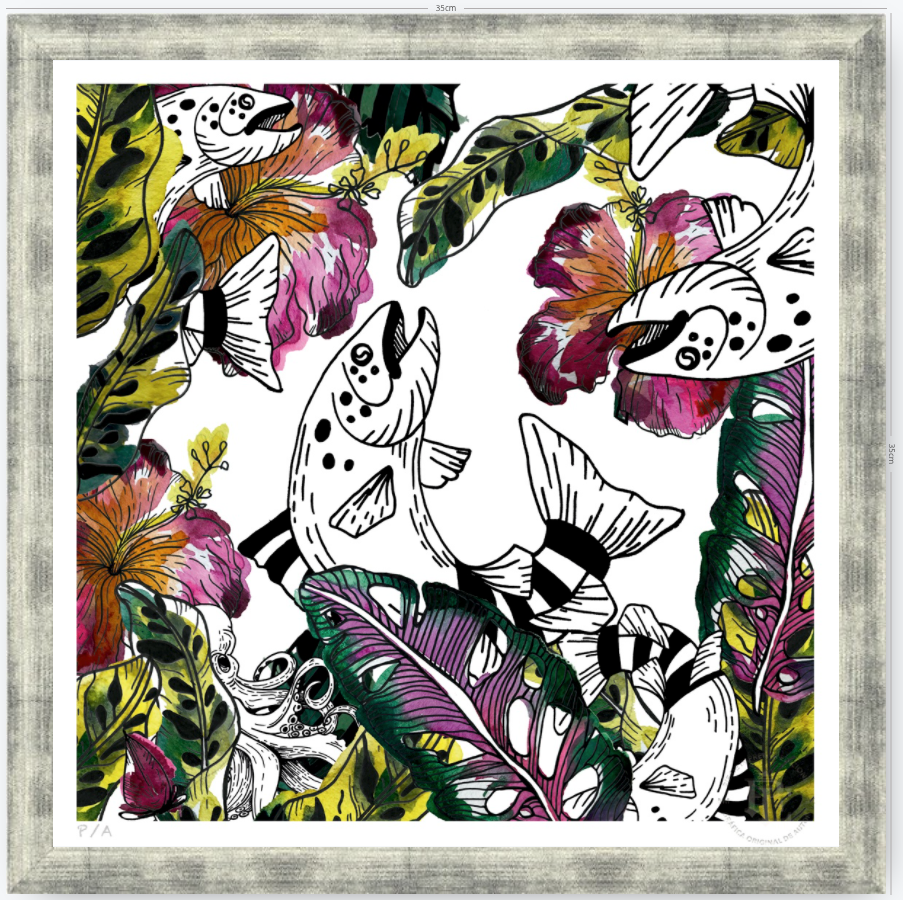 Los Peces - 33 x 33 cm
