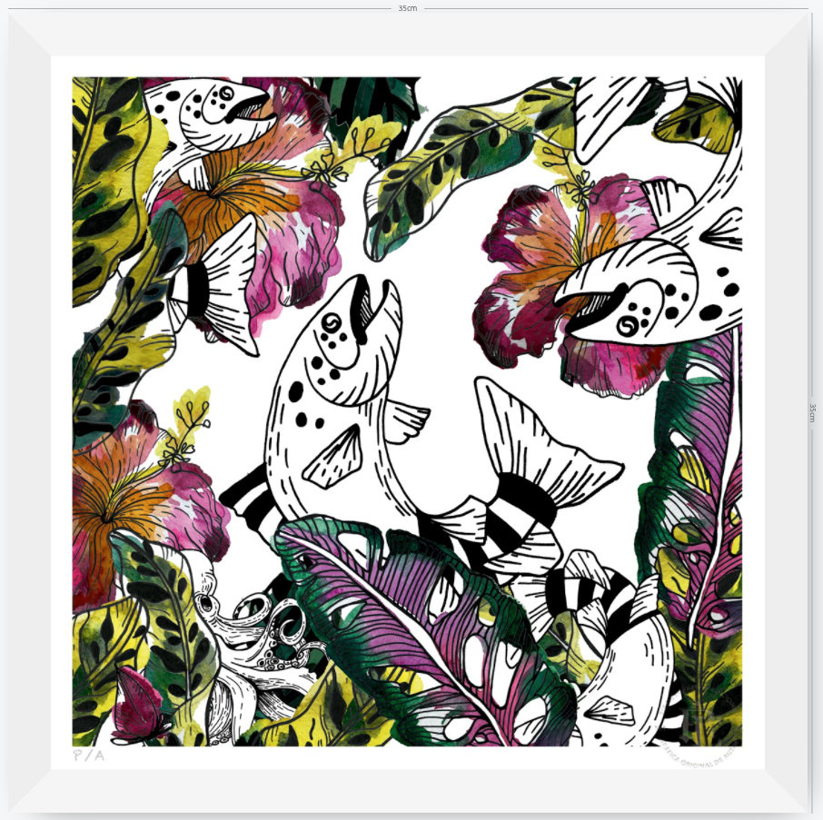 Los Peces - 33 x 33 cm