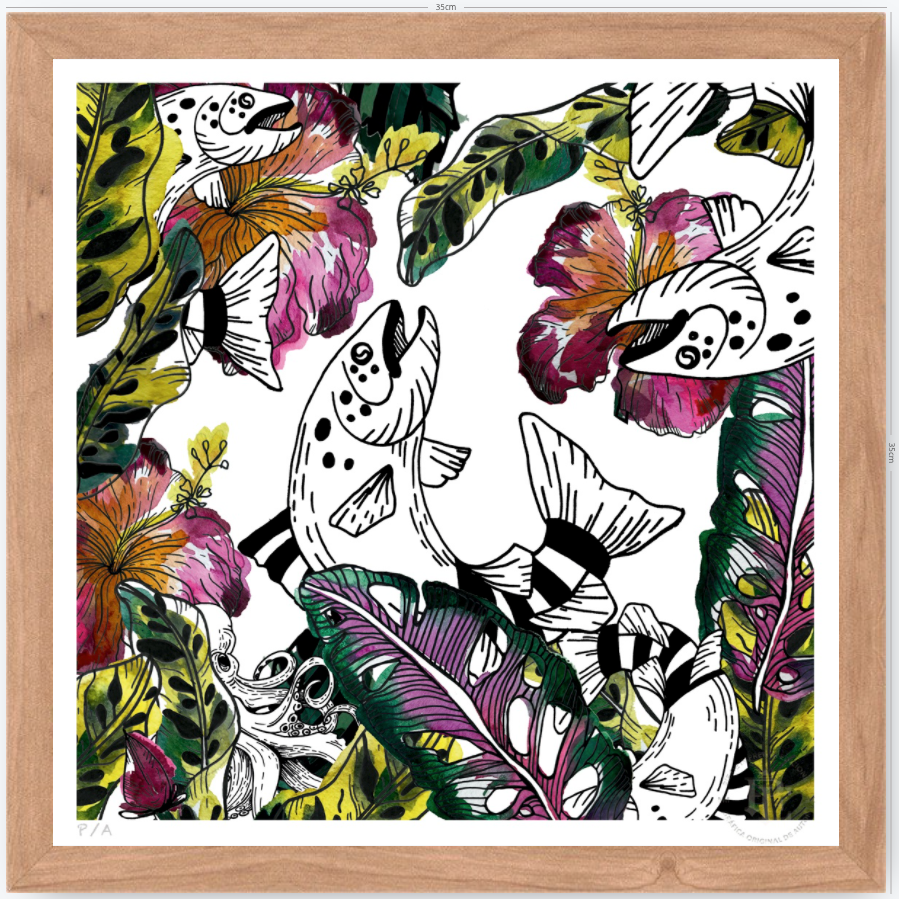 Los Peces - 33 x 33 cm