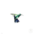 Colibrí Azúl  - 33 x 33 cm