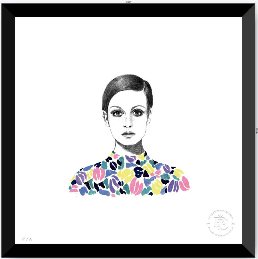Twiggy - 33 x 33 cm