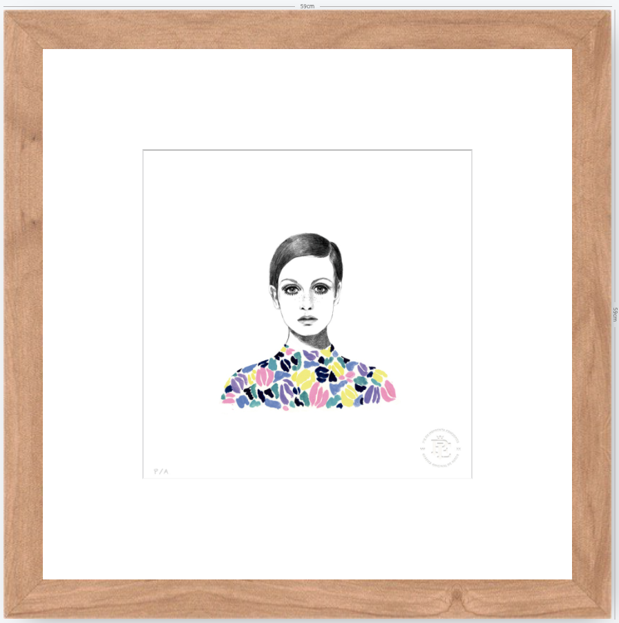 Twiggy - 33 x 33 cm