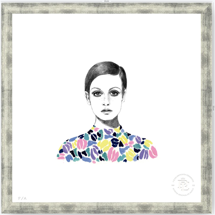 Twiggy - 33 x 33 cm
